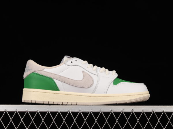 Travis Scott X Air Jordan 1 Low White Green - Image 3