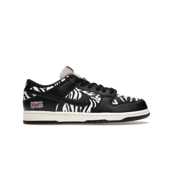 Nike Sb Dunk Low Quartersnacks Zebra