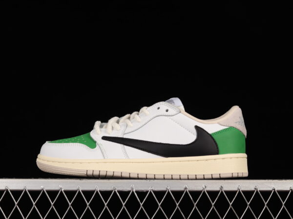 Travis Scott X Air Jordan 1 Low White Green