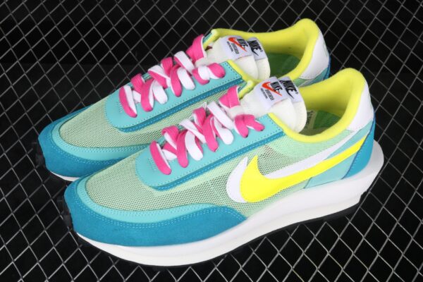 Nike Ldv Waffle, Sacai Blue Green Yellow White - Image 6