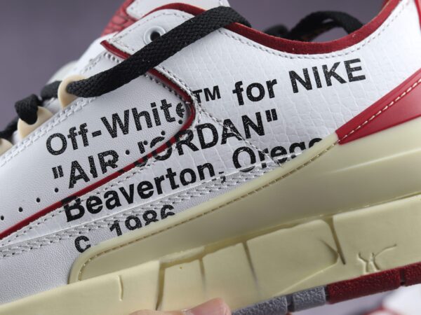 Jordan 2 Retro Low Sp Off-white White Red - Image 5