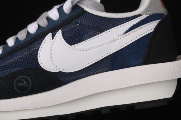 Sacai X Fragment Design X Nike Lvd Waffle Daybreak Grid Navy Blue Black - Image 6