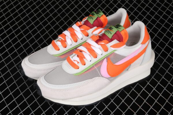 Nike Ld Waffle Sacai Clot Net Orange Blaze - Image 7