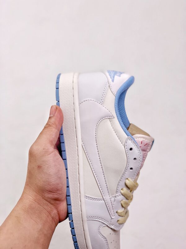 Travis Scott X Air Jordan 1 Low All White - Image 6
