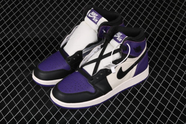 Jordan 1 Retro High Court Purple Black Toe - Image 3