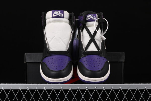 Jordan 1 Retro High Court Purple Black Toe - Image 5
