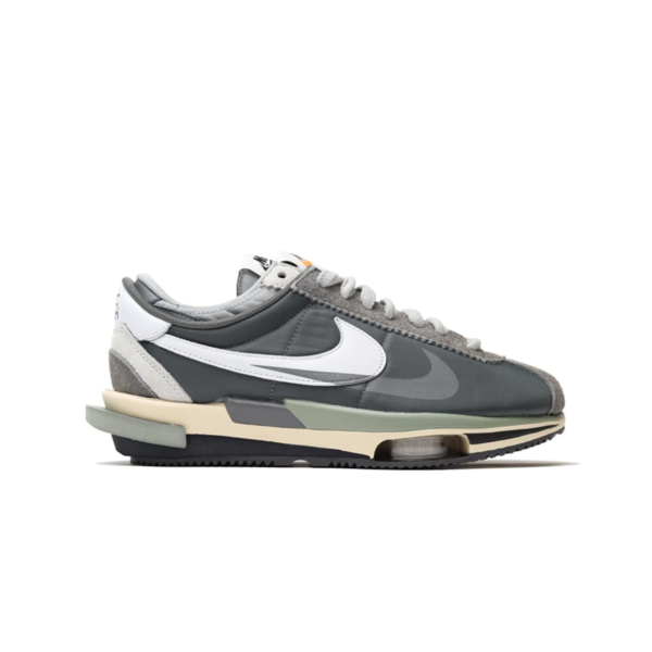 Sacai X Nike Zoom Cortez 4.0 Dark Grey White Green