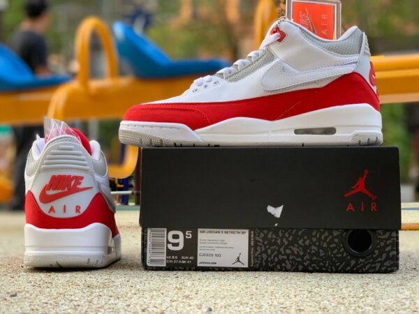 Air Jordan 3 Retro Tinker White University Red - Image 6