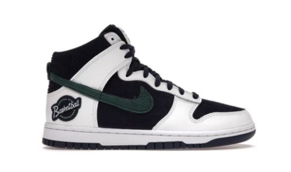 Nike Dunk High Sports Specialties White Navy - Image 2