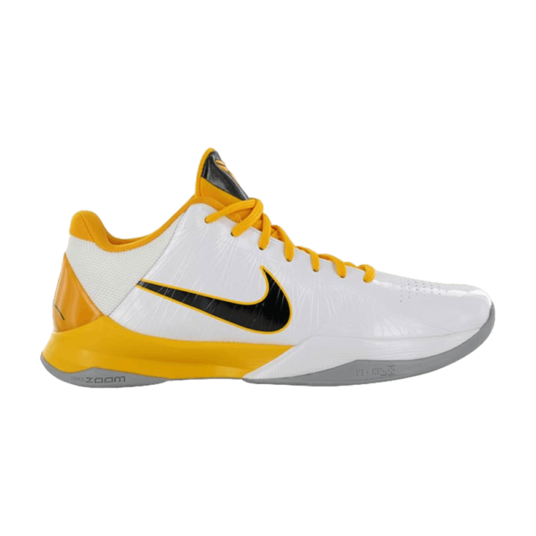 Nike Zoom Kobe 5 White Black Yellow - Image 2