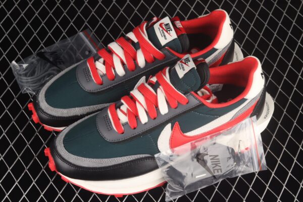 Nike Ld Waffle, Sacai Undercover Midnight Spruce University Red - Image 7