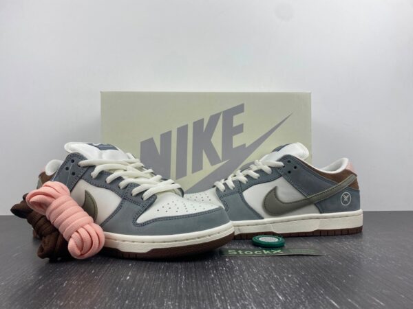 Nike Sb Dunk Low X Yuto Horigome Gray White - Image 6