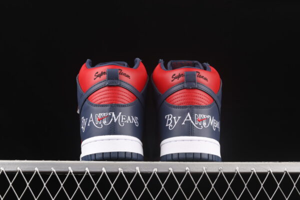 Nike Sb Dunk High, Supreme By Any Means Navy - Image 5