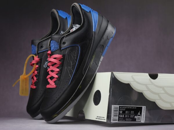 Jordan 2 Retro Low Sp Ofw Black Blue - Image 6