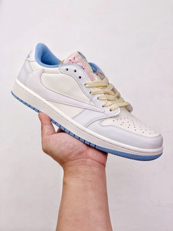Travis Scott X Air Jordan 1 Low All White - Image 4