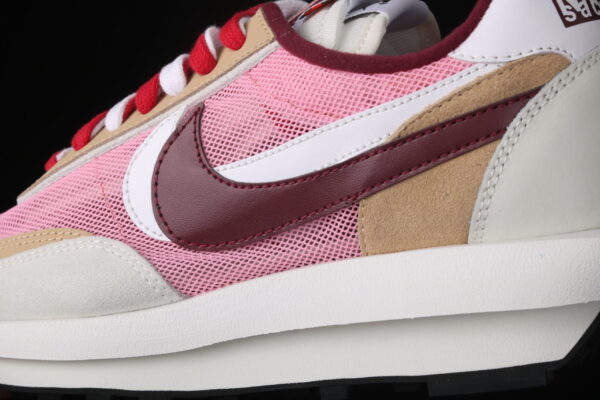 Sacai X Nk Lvd Waffle Daybreak, Swoosh Pink Grey White - Image 6