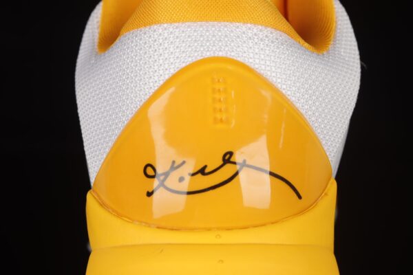 Nike Zoom Kobe 5 White Black Yellow - Image 4
