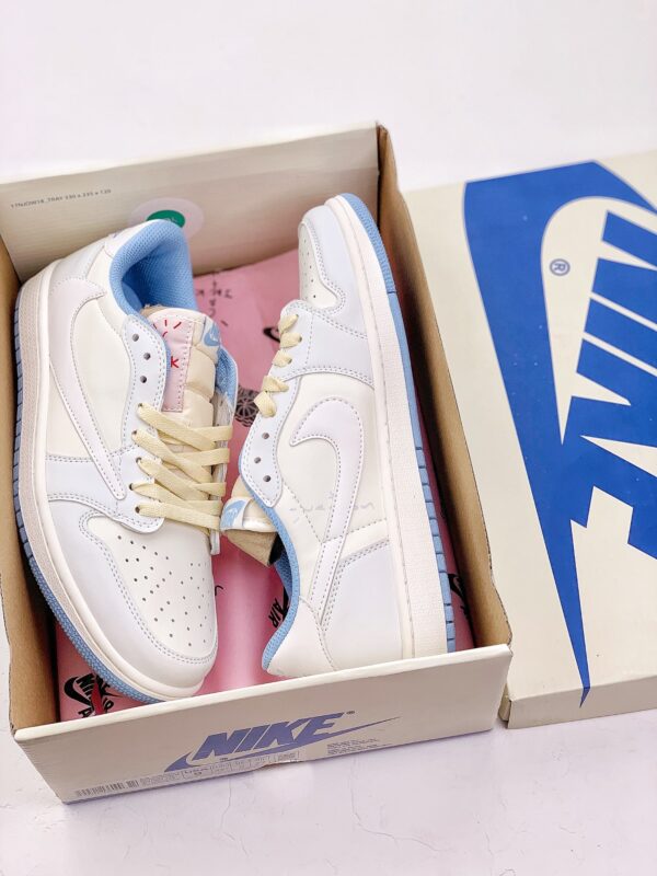 Travis Scott X Air Jordan 1 Low All White - Image 3