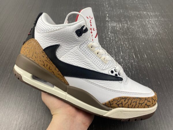 Travis Scott Jordan 3 Tan Brown - Image 2