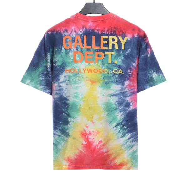 Gallery Dept Back Big Letter Color Tie Dye Print T-shirt Reps - Image 2