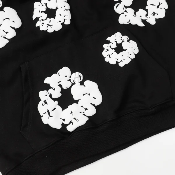 Denim Tears The Cotton Wreath Hoodie ‘black’ Reps - Image 4