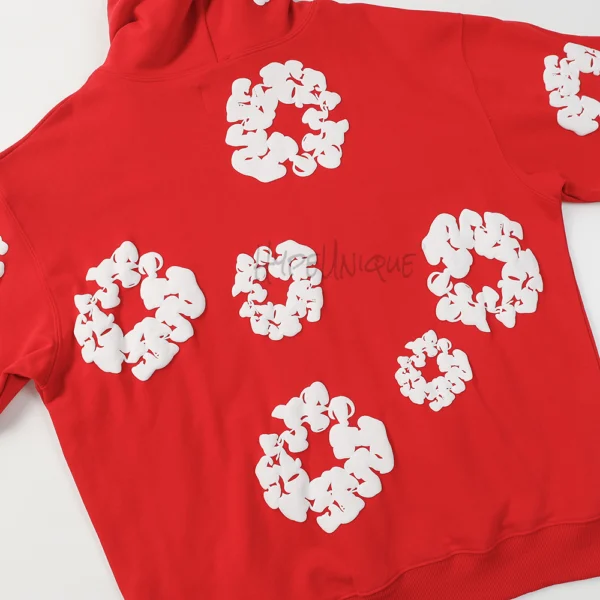 Denim Tears The Cotton Wreath Sweatshirt Red - Image 4