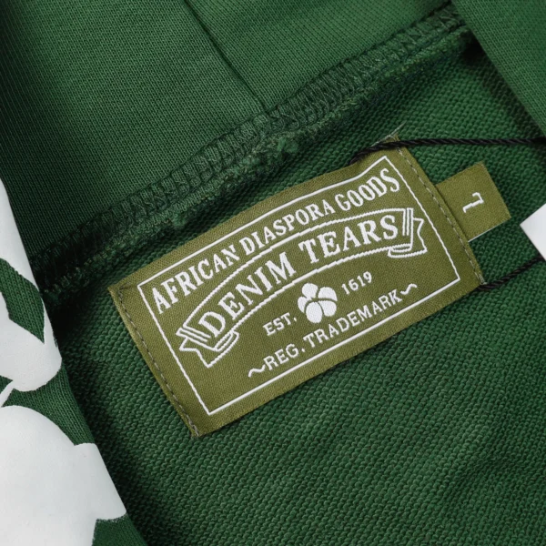 Denim Tears The Cotton Wreath Hoodie Green - Image 7