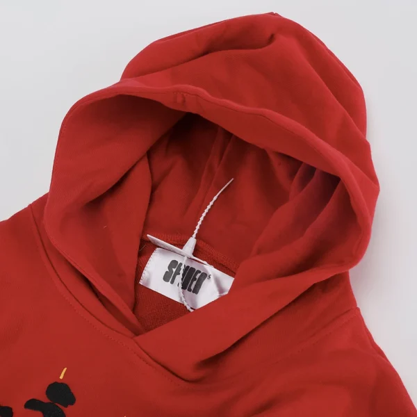 Sp5der Websuit Hoodie Red Reps - Image 9