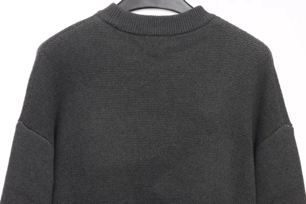 Jacquard Knit Crew Neck Sweater - Image 4