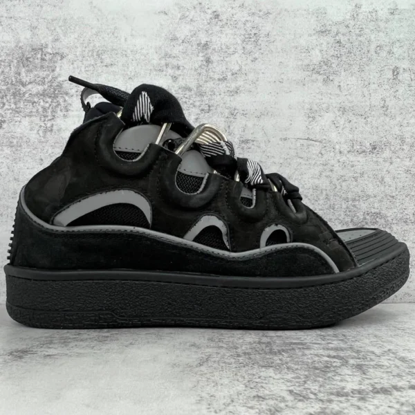 Lanvin Curb Chunky Leather Sneakers “black” - Image 5