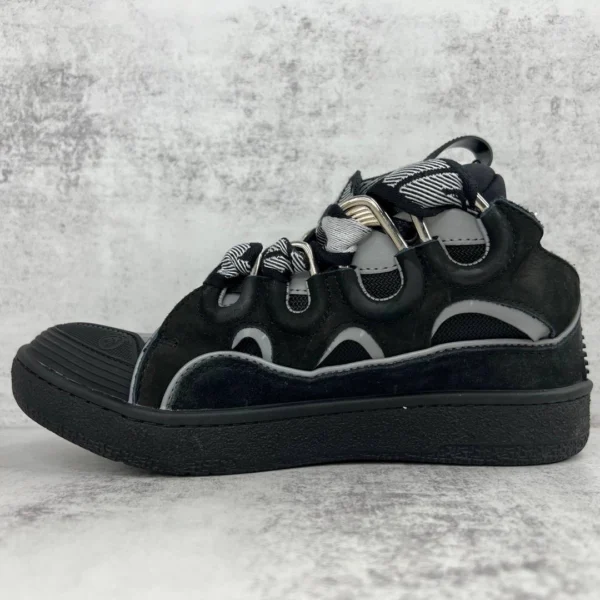 Lanvin Curb Chunky Leather Sneakers “black” - Image 4
