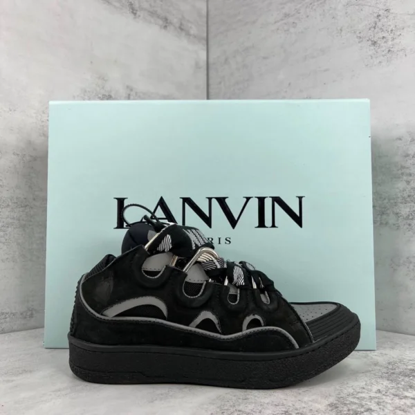 Lanvin Curb Chunky Leather Sneakers “black” - Image 3
