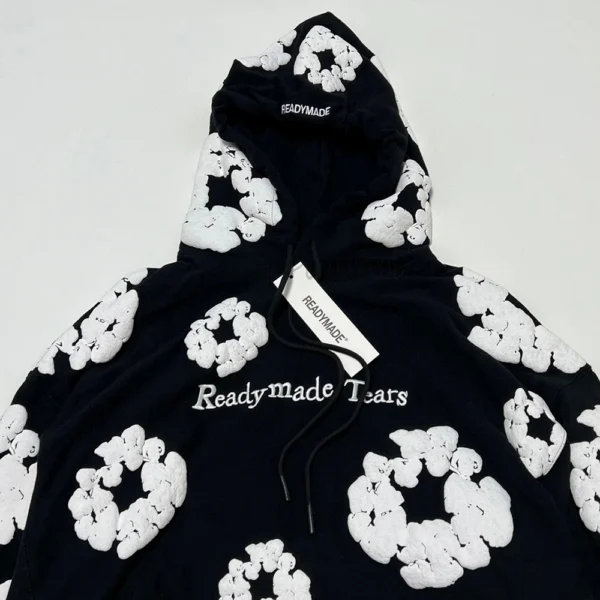 Readymade X Denim Tears Wreath Hoodie ‘black’ - Image 4