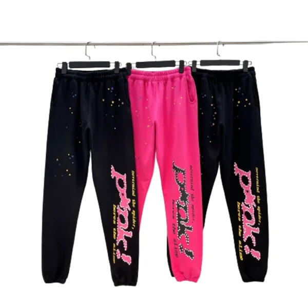 Sp5der Pant Pink And Black Reps